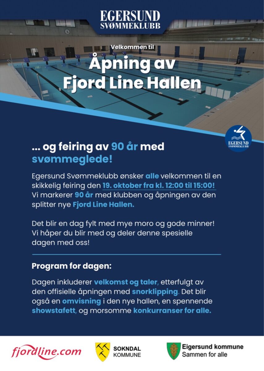 Invitasjon åpning av Fjord Line hallen